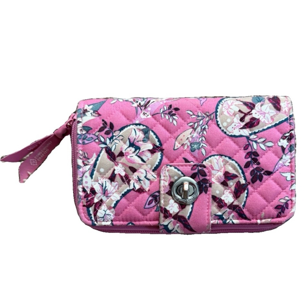 Vera Bradley Pink Floral Quilted Wallet